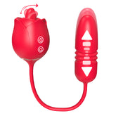 9 frequency vibration 9 frequency tongue licking 9 frequency extensionRose female retractable tongue licking vibrator adult sex toys girls masturbators